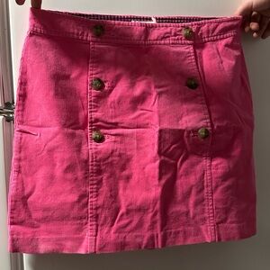 Pink Button-Front Women's Skirt